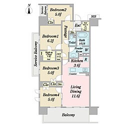 間取図画像 4LDK