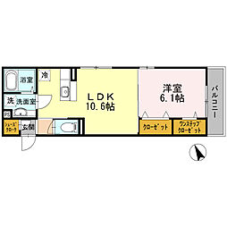 CASABRISASparteN 1LDKの間取図画像