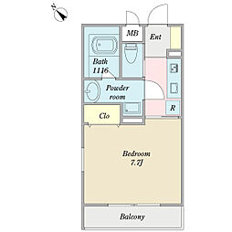 Greenview目白 1Kの間取図画像