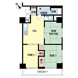 新大塚タウンプラザ 3DKの間取図画像