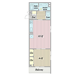間取図画像 1LDK