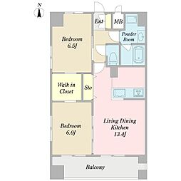 ESPERANZA 2LDKの間取図画像