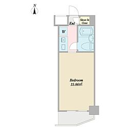 サンウイング西船 1階1Kの間取り