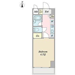 ＫＳトルム船橋 3階1Kの間取り