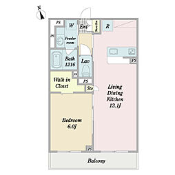 間取図画像 1LDK