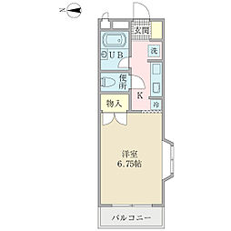 サンセリオ篠崎5 1Kの間取図画像