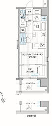 プレミアムフラット三郷ステーションサイト 1LDKの間取図画像