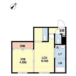 間取図画像 1LDK