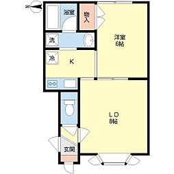 メモワールメゾン 1LDKの間取図画像