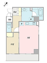 （仮称）江戸川区船堀マンション新築工事 0304 3階1LDKの間取り