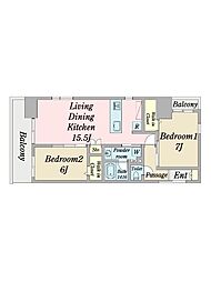 間取図画像 2LDK