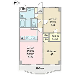 間取図画像 2LDK