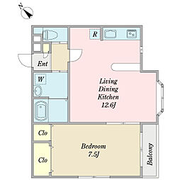 間取図画像 1LDK