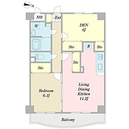 セレッソ 2LDKの間取図画像