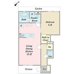 間取図画像 1LDK
