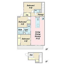 Green Terrace 3LDKの間取図画像