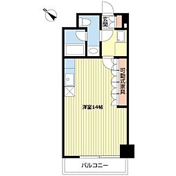 ガーデンウッド 1Kの間取図画像