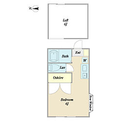 サンコーポ小岩 1階1Kの間取り