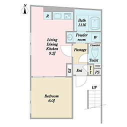 間取図画像 1LDK