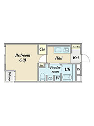 曳舟 ｋａｄｏ 1階1Kの間取り