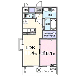 間取図画像 1LDK