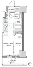 ワンルーフレジデンス新御徒町 1DKの間取図画像