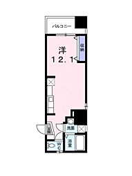 メゾン・日本橋浜町 ワンルームの間取図画像
