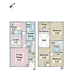 Wisteria Court 3LDKの間取図画像