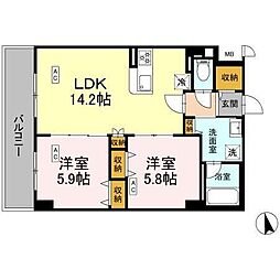 間取図画像 2LDK