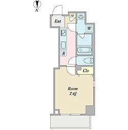 OCTAVEHATANODAI 1Kの間取図画像