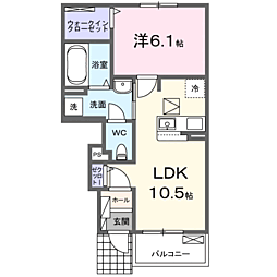 間取図画像 1LDK