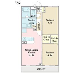 間取図画像 2LDK