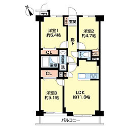 間取図画像 3LDK