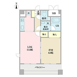 エスタフレンテ 1LDKの間取図画像