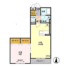 間取図画像 1LDK