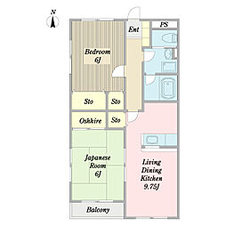 間取図画像 2LDK