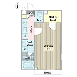 アルカTTK 1Kの間取図画像