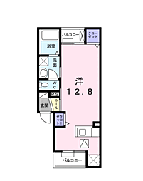 ソレイユ美南 ワンルームの間取図画像