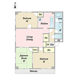 間取図画像 3LDK