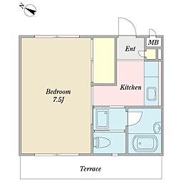 ファインステージ 1Kの間取図画像