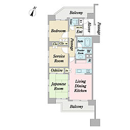 グランイーグル大森南5 2SLDKの間取図画像