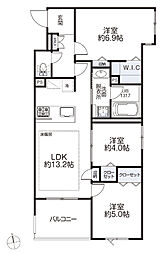 リーフガーデン浦安 3LDKの間取図画像