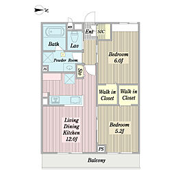 間取図画像 2LDK