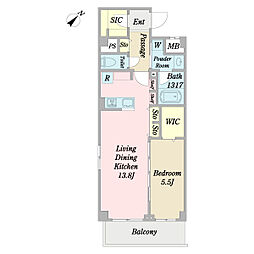 間取図画像 1LDK