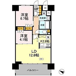 リーラ横浜川和町 2LDKの間取図画像