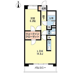 Ciel 1LDKの間取図画像