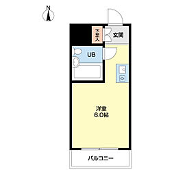 メゾン・ド・アンビアンス ワンルームの間取図画像