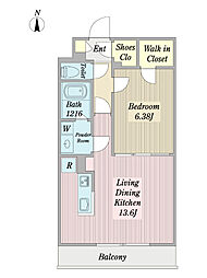 T-FLAT久我山 1LDKの間取図画像
