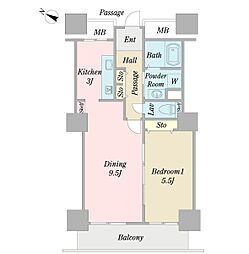 間取図画像 1LDK
