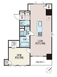 ROCHE LIEN 1LDKの間取図画像